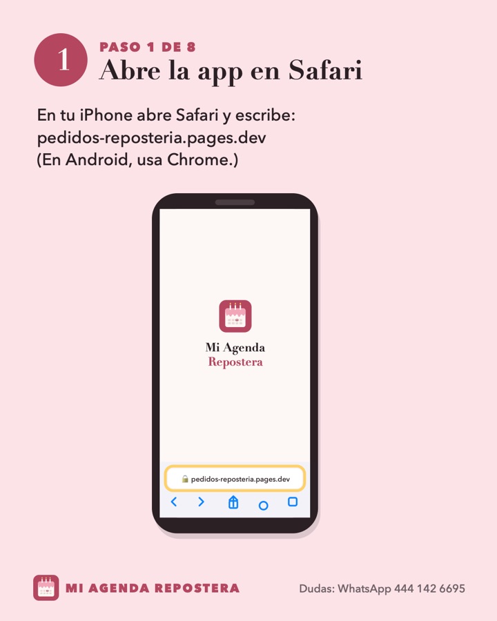 Paso 1: Abre la app en Safari