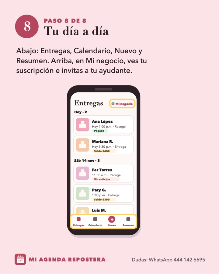 Paso 8: Tu día a día